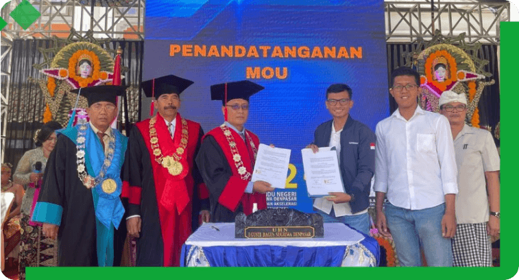 Penandatanganan MoU dan PKS HIPMI PT Universitas Hindu Negeri I Gusti Bagus Sugriwa Denpasar